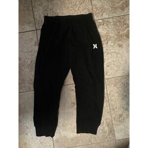 Hurley Boys Size 6 Black Jogger Sweatpants EUC